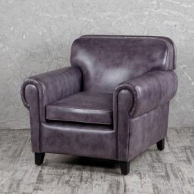 Кресло кожаное Элегант (Фиолетовый) в Дзержинске - dzerzhinsk.katalogmebeli.com | фото