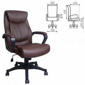 Кресло офисное BRABIX Enter EX-511 (коричневый) в Дзержинске - dzerzhinsk.katalogmebeli.com | фото 1