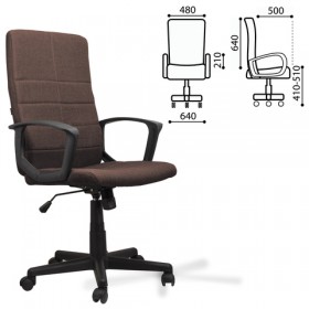 Кресло офисное BRABIX Focus EX-518 (коричневый) в Дзержинске - dzerzhinsk.katalogmebeli.com | фото