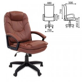 Кресло офисное BRABIX Trend EX-568 (коричневый) в Дзержинске - dzerzhinsk.katalogmebeli.com | фото