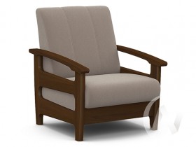 Кресло для отдыха Омега (орех лак/CATANIA COCOA) в Дзержинске - dzerzhinsk.katalogmebeli.com | фото 1