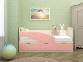 Кровать Бабочки 1,6м (Розовый металлик) в Дзержинске - dzerzhinsk.katalogmebeli.com | фото
