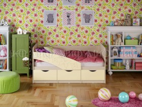 Кровать Бабочки 2,0м (Ваниль матовый) в Дзержинске - dzerzhinsk.katalogmebeli.com | фото