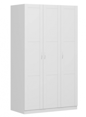 Шкаф трехдверный Пегас сборный белый в Дзержинске - dzerzhinsk.katalogmebeli.com | фото